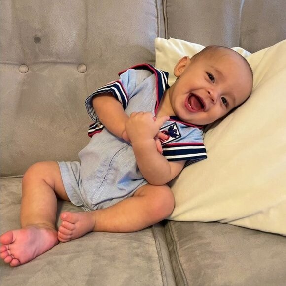 Vintage little bit sailer suit romper jumper costume halloween baby outfit 12 mo - Picture 6 of 6